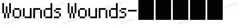 Wounds Wounds字体转换